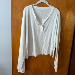 American Eagle Cropped Henley